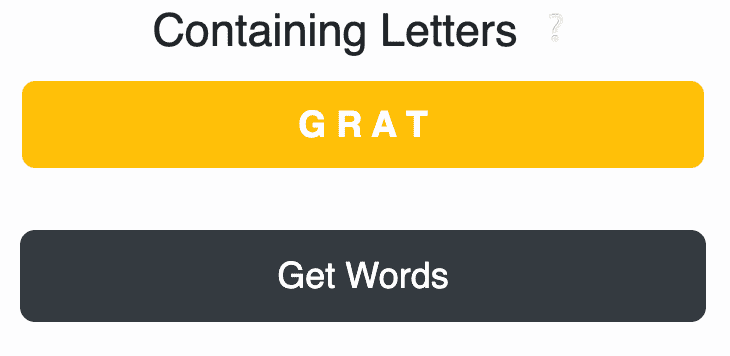 5-Letter Words that contain 